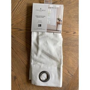 Fieldcrest Window long Curtain Panel Sheer Grommet Arden Cotton